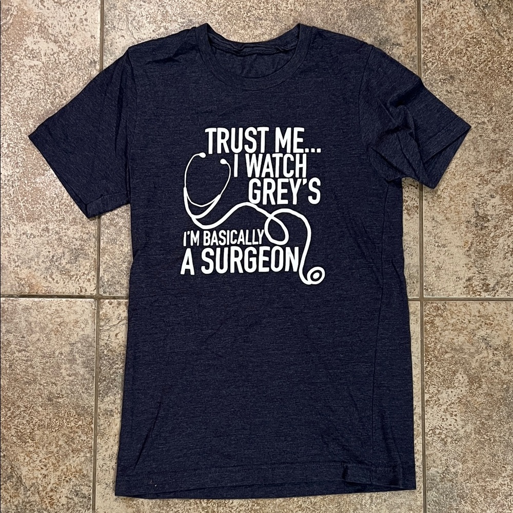 Bella Canvas Navy Graphic Tee